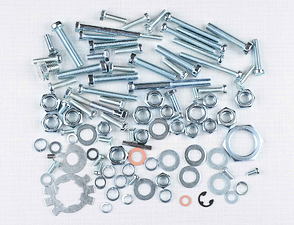 Engine bolt & nut pack - 97 pcs (Jawa 350 638 639 640) / 