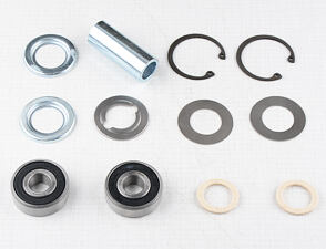 Wheel hub bearing set with spacer 56mm (Jawa 250 350 Kyvacka) / 