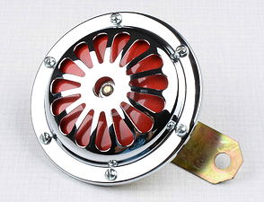 Electric horn 6V d100mm -red (Jawa 250 350 Perak) / 