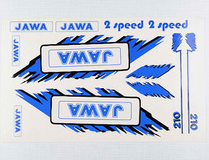 Sticker set JAWA - blue (Jawa 50 Babetta 210) / 