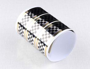 Checkered sticker 3cm x 100cm - SBG (CZ 125 175 250 350) / 