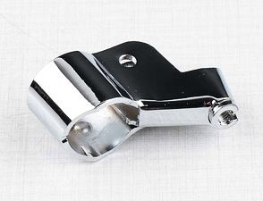 Lever bracket with thread - left, chrome (Jawa 50 Pionyr Babetta) / 