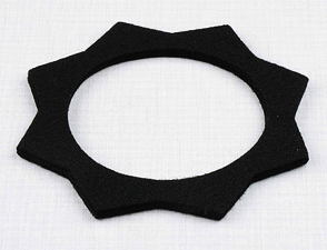 Felt pad of fuel tank filler cap - black (Jawa CZ 125 175 250 350) / 