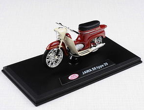 1:18 scale model Jawa 50 Pionyr type 20 - RED / 