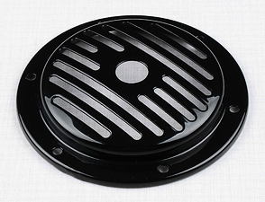 Electric horn cover d107mm - black (Jawa CZ 125 175 250 350 Kyvacka) / 