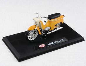 1:18 scale model Jawa 50 Pionyr type 21 - YELLOWISHBROWN / 