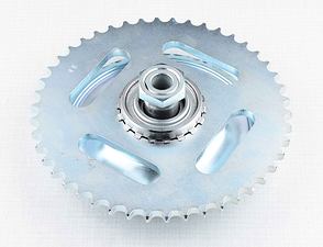 Rear chain wheel - 46t, complete (Jawa 250 350 Kyvacka) / 