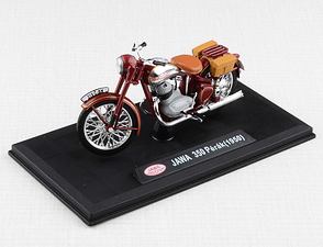 1:18 scale model Jawa 350 Perak (1950) - RED, with bags / 