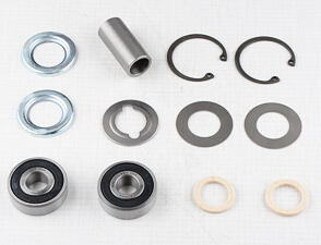 Wheel hub bearing set with spacer 44mm (Jawa CZ 125 175 250 Kyvacka) / 