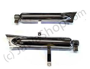 Exhaust silencer set - hard frame (CZ 125 150 C) / 