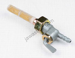 Fuel tap with nut (Jawa 250 350 CZ 125 175) / 