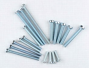 Engine bolt pack - 18 pcs (Jawa 350 Kyvacka) / 