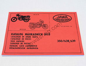 Spare parts catalog - A4, multilanguage (Jawa 350 638 639) / 