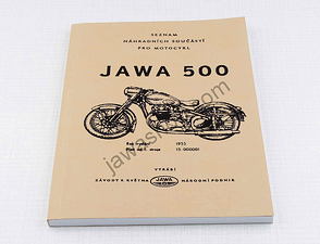Spare parts catalog - A5, CZ (Jawa 500 OHC type 01) / 