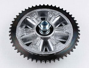 Rear chain wheel - 52t, complete (Jawa 350 634 638 639 640) / 