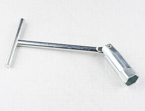 Spark plug spanner 21mm with joint (Jawa CZ Simson) / 