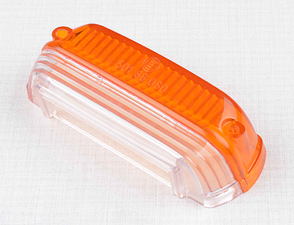 Tail lamp cover - orange / clear (CZ, Scooter, PAV 40) / 