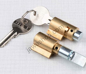 Lock of steering and seat - set (Jawa, CZ Kyvacka) / Lock of steering and seat - set (Jawa, CZ Kyvacka) /