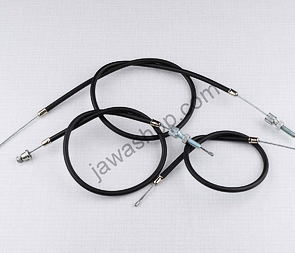 Throttle valve bowden cable set - oilmaster (Jawa 350 640) / Throttle valve bowden cable set - oilmaster (Jawa 350 640) /