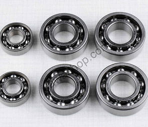 Ball bearing of engine set - 6pcs (Jawa 50 Babetta 207) / 