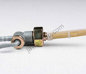 Fuel tap with nut (Jawa CZ 125 175 250 350) / 