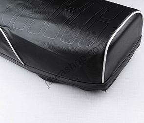 Seat cover black with white line (Jawa 634) / 