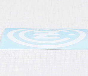 Sticker "CZ" 50mm - white (CZ) / 
