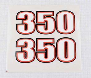 Sticker set Cezet 350 - red / golden (CZ 472) / 