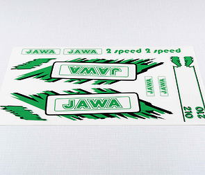 Sticker set JAWA - green (Jawa 50 Babetta 210) / 