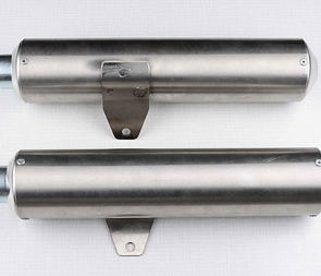 End part of double chamber exhaust silencer L+R set (Jawa 350 640) / End part of double chamber exhaust silencer L+R set (Jawa 350 640) /