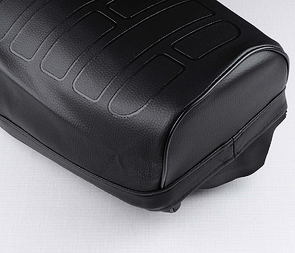 Seat cover black with black line (Jawa 350 634) / 