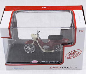 1:18 scale model Jawa 50 Pionyr type 20 - RED / 