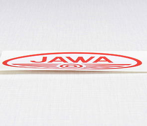 Sticker logo Jawa 97x49mm - red/white (Jawa) / 