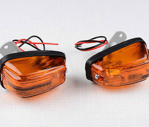 Rear blinker L+R set - rod 25mm (Jawa 250 350 Panelka) / 