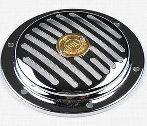 Electric horn cover d107mm - golden PAL (Jawa CZ 125 175 250 350 Kyvacka) / 