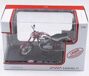 1:18 scale model Jawa 500 OHC (1956) - RED / 