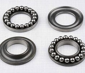 Ball bearing steering set - complete (Jawa CZ 125 175 250 350 Kyvacka) / 