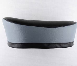 Seat black / grey (leatherette) (Jawa 50 Pionyr 555) / 