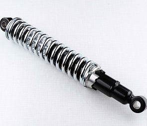 Rear shock - chrome spring (CZE) (Jawa 350 634 638 639 640) / 