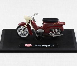 1:18 scale model Jawa 50 Pionyr type 21 - RED / 