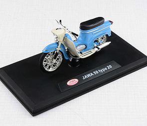 1:18 scale model Jawa 50 Pionyr type 20 - BLUE / 