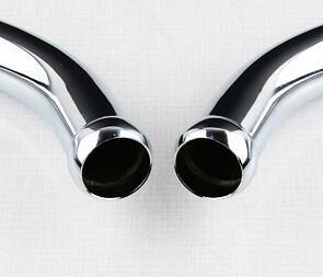 Exhaust pipe set - straight (Jawa 350 638) / 