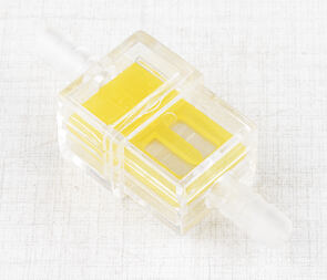 Fuel filter square 5/6mm - yellow (Jawa CZ Simson) / Fuel filter square 5/6mm - yellow (Jawa CZ Simson) /