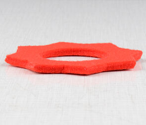 Felt pad of fuel tank filler cap - red (Jawa S11) / Felt pad of fuel tank filler cap - red (Jawa S11) /