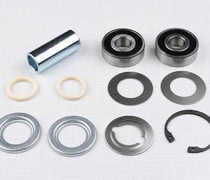 Wheel hub bearing set with spacer 50mm (Jawa CZ 250 350 Panelka) / 