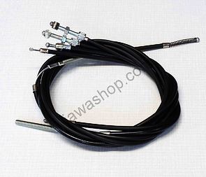 Bowden cable set with adjustment (Jawa 50 Pionyr 21 23) / 