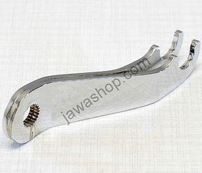 Brake arm lever - front, chrome (Jawa 50 Pionyr 550) / 