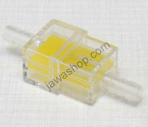 Fuel filter square 6mm - yellow Jawa, CZ / 