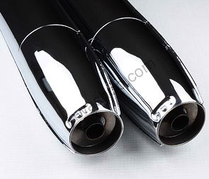 Exhaust silencer set (Jawa 250 350 Bizon) / 