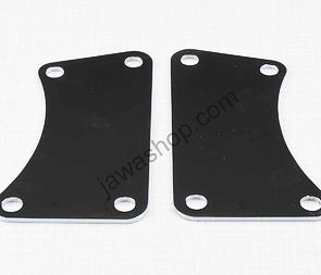 Engine bracket set - flat, chrome (Jawa 250 350 Kyvacka) / 